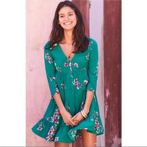 Sezane Aure Silk Floral Dress - Picture 2 of 5